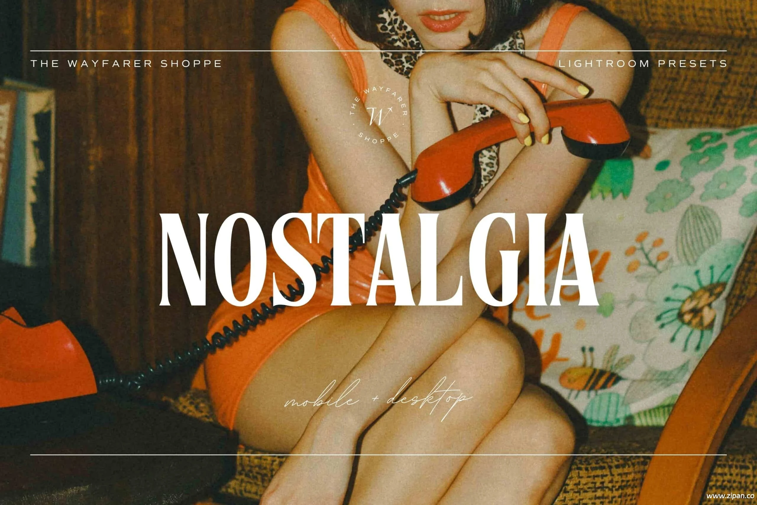 5 Nostalgia Lightroom/LUTs Presets | 5款复古怀旧胶片风预设 (电脑+手机+视频全兼容)-资盘Zipan