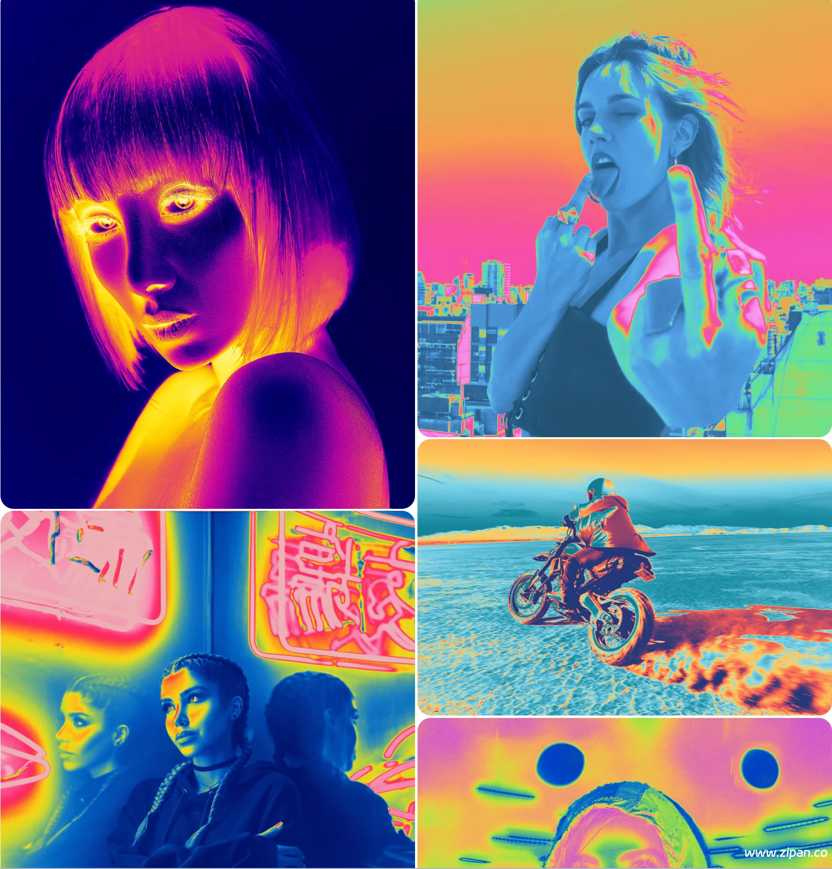 【赛博赛博朋克/MV神器】Sickboat Heat Maps Effect Thermal LUTs 热感/热成像调色预设